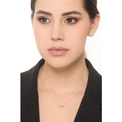 Stars necklace in yellow gold 18k