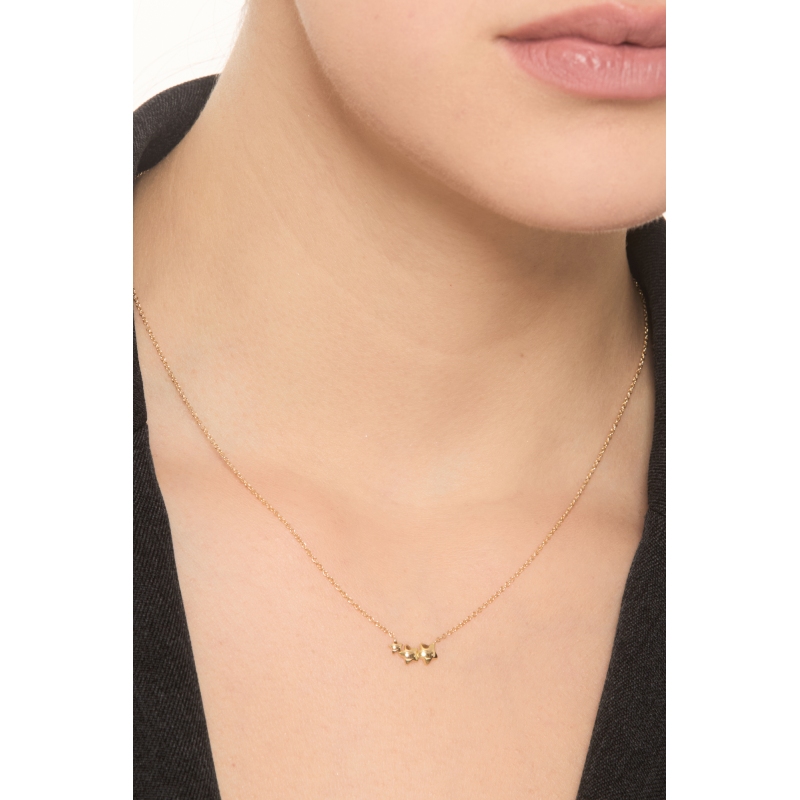 Stars necklace in yellow gold 18k Stars necklace in yellow gold 18k