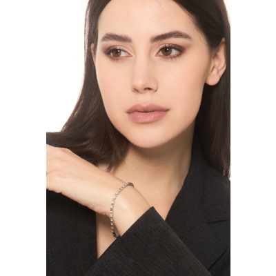 18k white gold tennis bracelet diamonds