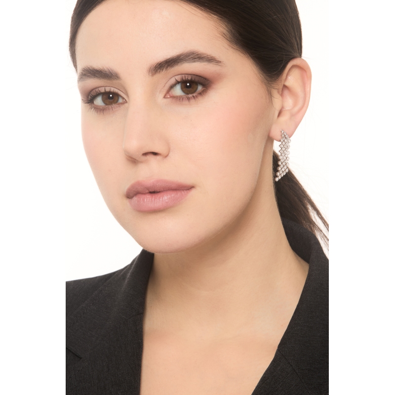 750 white gold drop earrings diamonds 750 white gold drop earrings diamonds