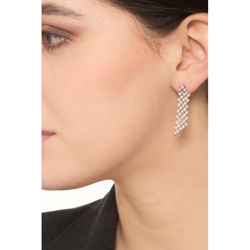 750 white gold drop earrings diamonds 750 white gold drop earrings diamonds