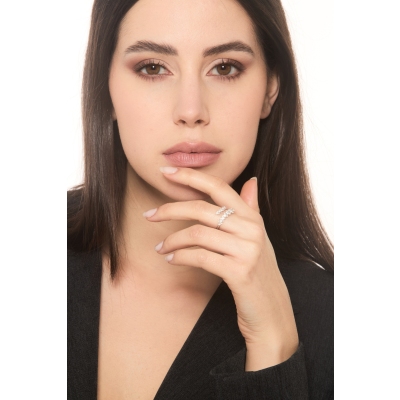 TOI et MOI ring in white gold 18k with diamonds