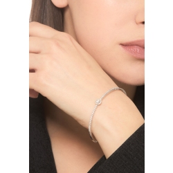 spring bracelet 18k white gold with diamonds 2
