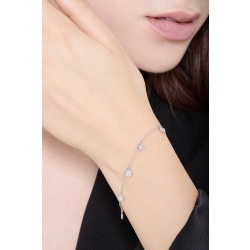 18k white gold bracelet with charms in diamonds 2
