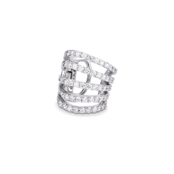 Single Diamond Earring 750 White Gold