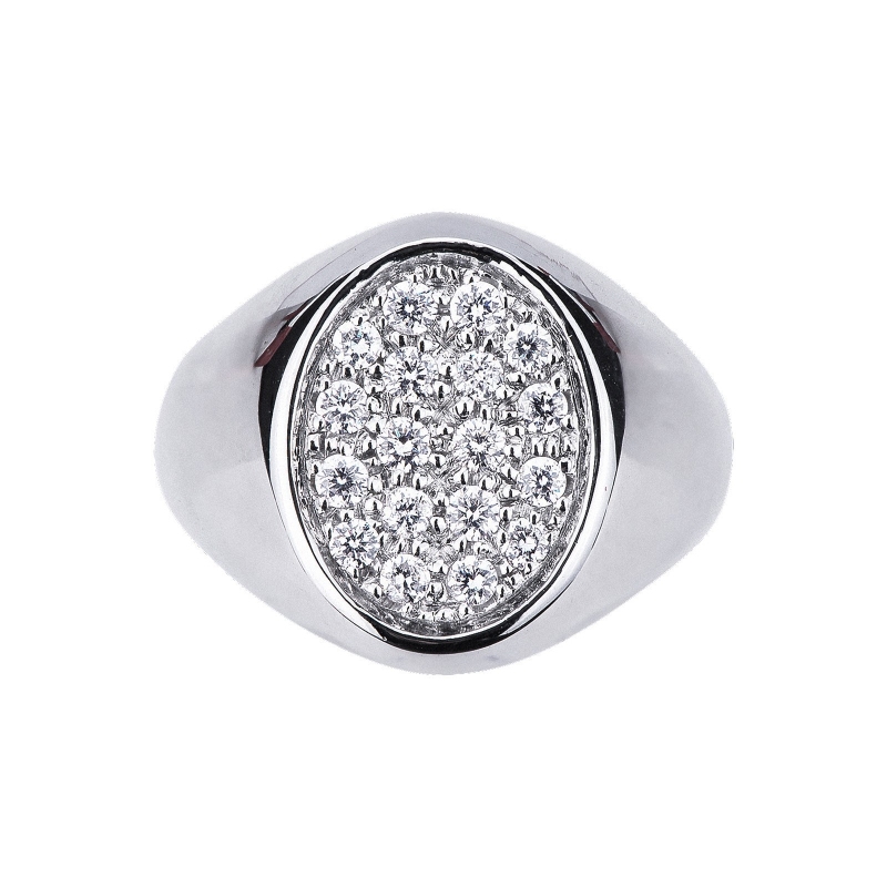 Diamonds White gold 18k pinky ring Diamonds White gold 18k pinky ring