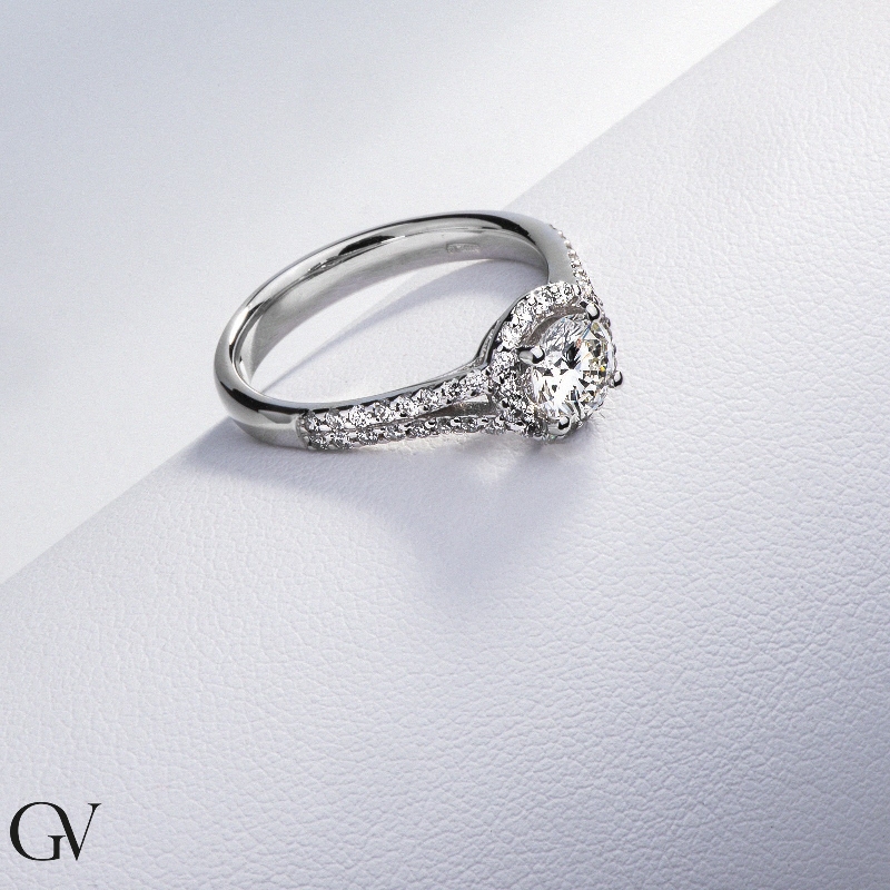 Solitaire diamond ring 0,70 ct white gold 18k Solitaire diamond ring 0,70 ct white gold 18k