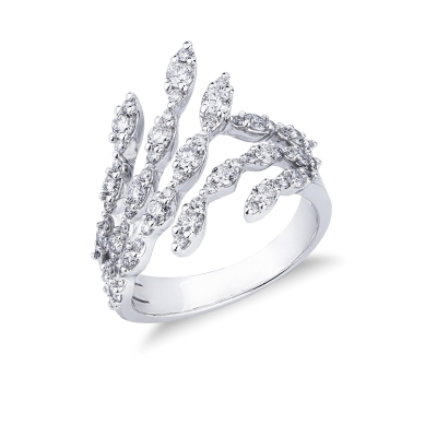 TOI et MOI ring with diamonds in gold 750