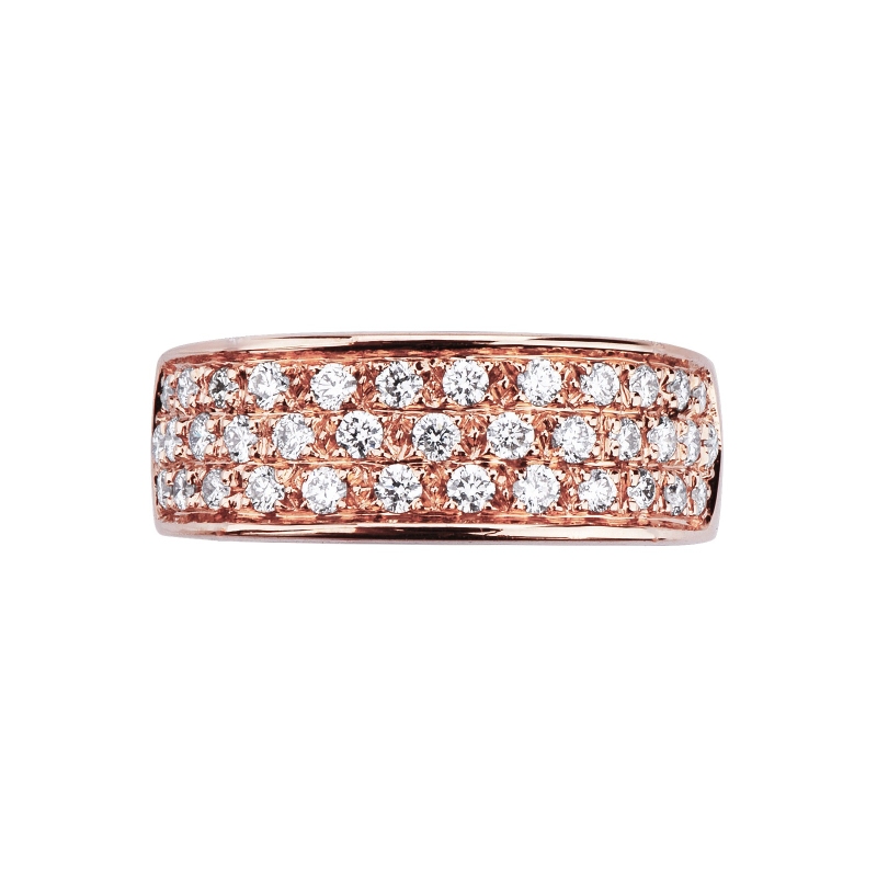 Rose gold 18k ring with diamonds Rose gold 18k ring with diamonds
