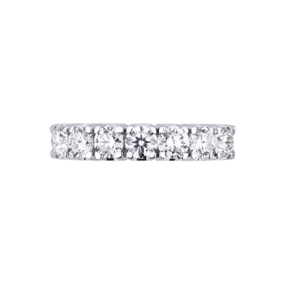 White gold 18k 7 diamonds ring 