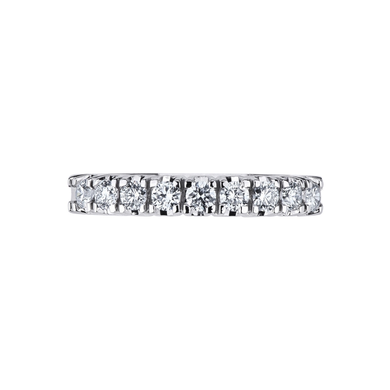 9 diamonds half eternity ring ct 0,50 white gold 18k 9 diamonds half eternity ring ct 0,50 white gold 18k