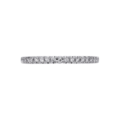 White gold 18k eternity ring with diamonds 0,01 ct