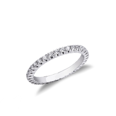 Eternity Ring White Gold 18k With Diamonds