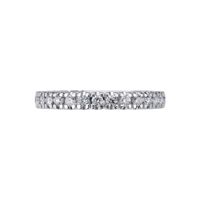 White gold 18k eternity ring with 0,03 ct diamonds 