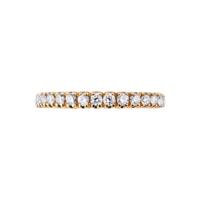 18k yellow gold eternity ring with diamonds 