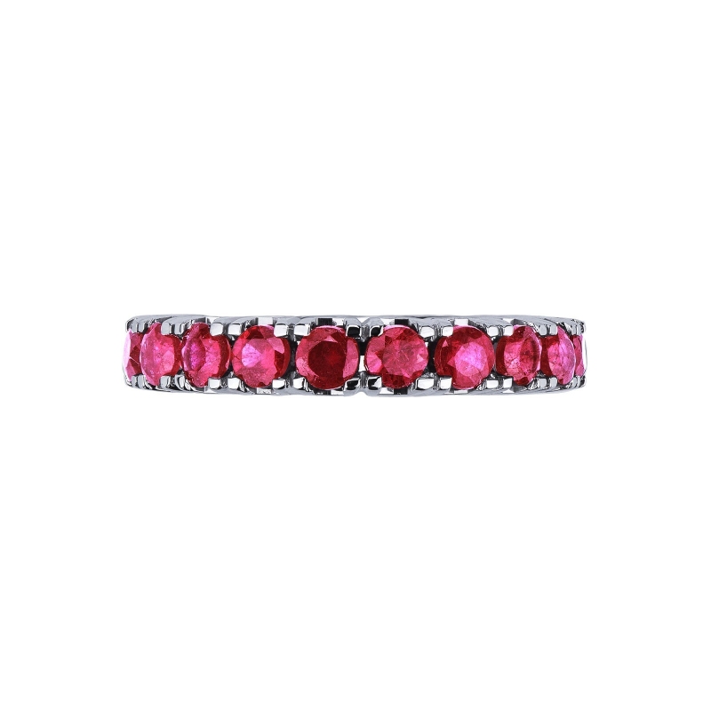 White gold 18k rubies eternity ring White gold 18k rubies eternity ring