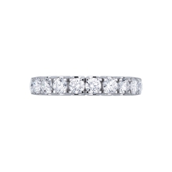 White gold 18k eternity ring with diamonds  2