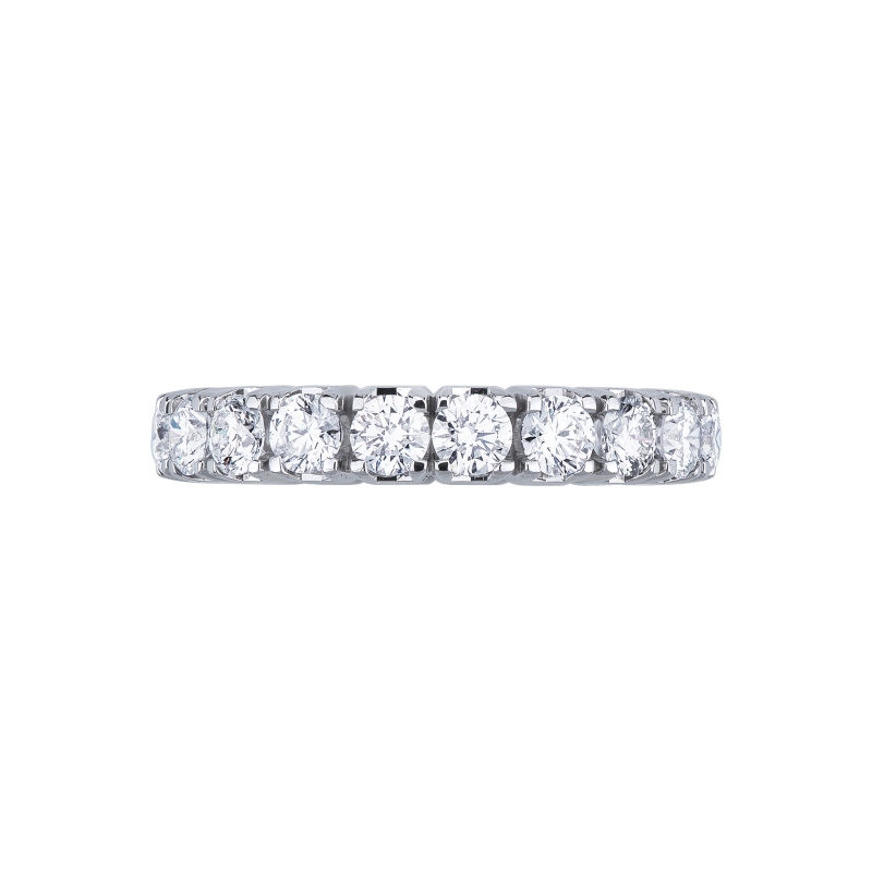 White gold 18k eternity ring with diamonds  White gold 18k eternity ring with diamonds
