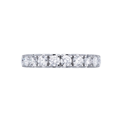 White gold 18k eternity ring with diamonds 