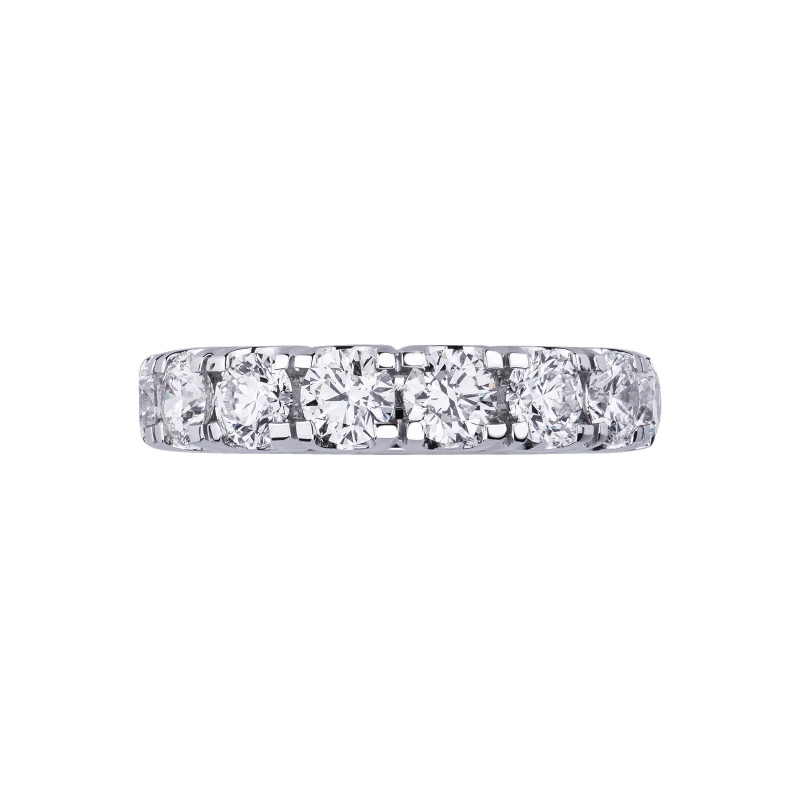 Eternity ring with diamonds 18k white gold