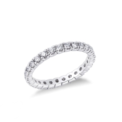 18k white gold eternity ring diamonds