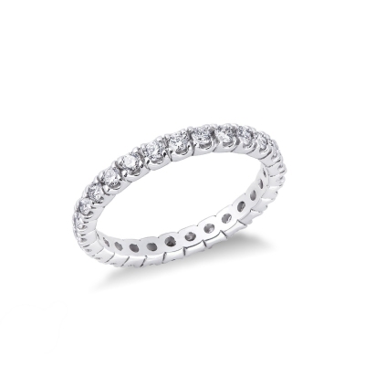 18k white gold eternity ring diamonds 