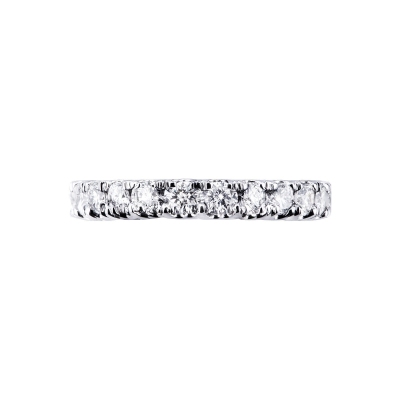 White gold 18k eternity ring with diamonds 