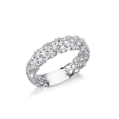Diamond Designer Ring for Women 750 White Gold
