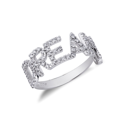 Diamond ring DREAM in white gold and diamonds