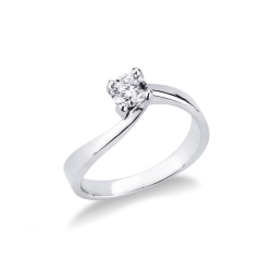 4 claw solitaire 0,40 ct diamond ring