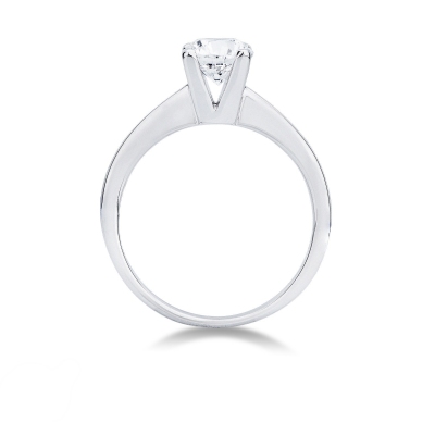 4 claw solitaire ring with a 0,90 ct diamond 