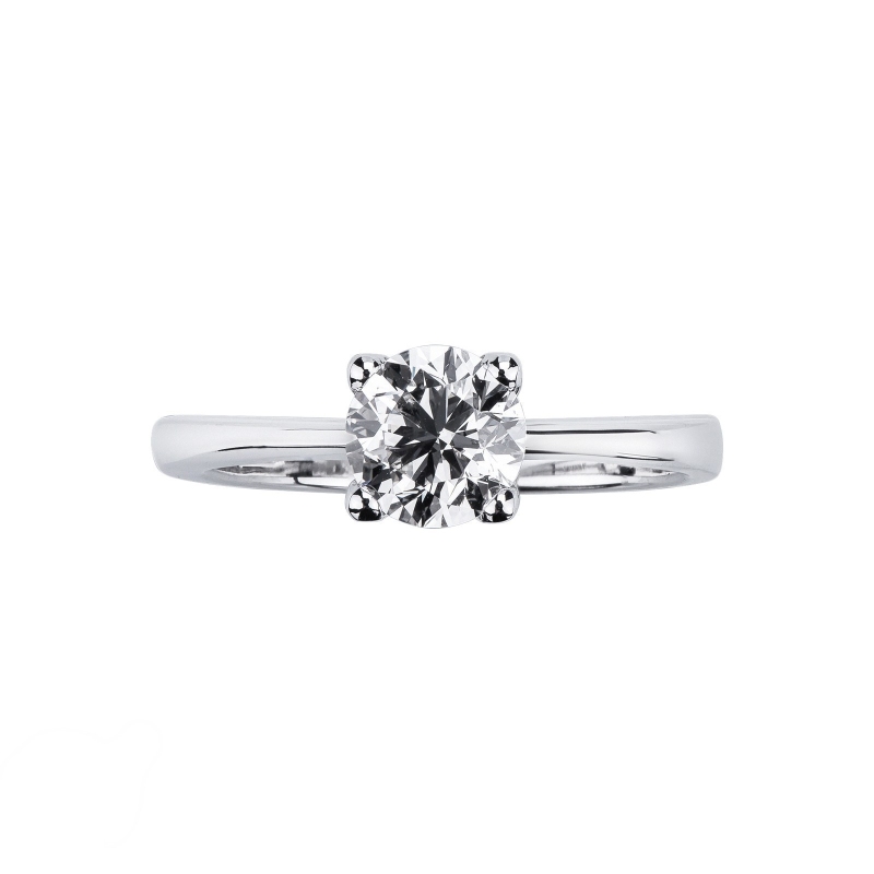 4 claw solitaire ring white gold 18k, 1.00 ct 4 claw solitaire ring white gold 18k, 1.00 ct