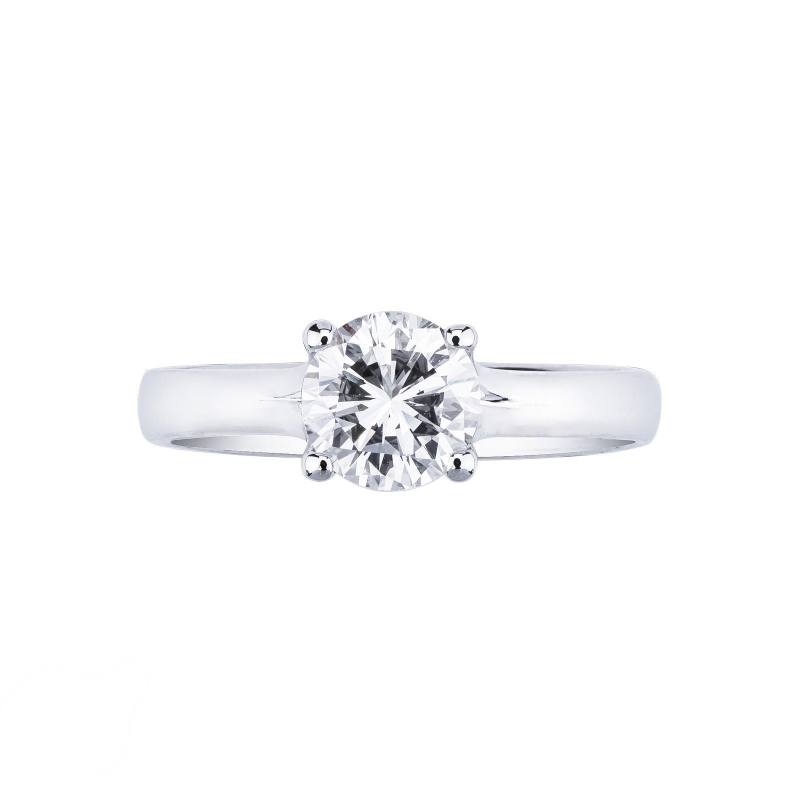 Solitaire ring 0,90 ct diamond white gold 18k Solitaire ring 0,90 ct diamond white gold 18k