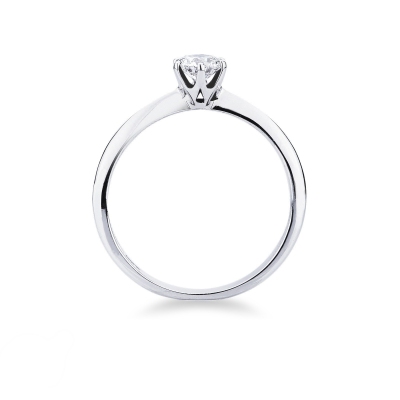 Solitaire white gold 18k with diamond 0,40 ct