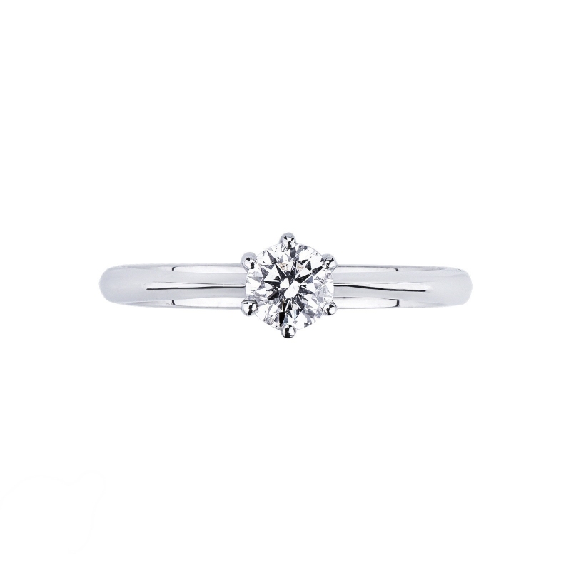 Solitaire white gold 18k with diamond 0,40 ct Solitaire white gold 18k with diamond 0,40 ct