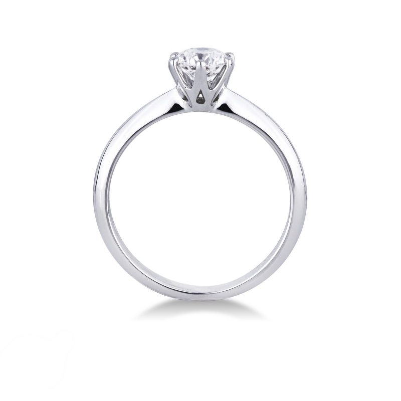 6 claw 0,70 ct diamond solitaire ring white gold 18k 6 claw 0,70 ct diamond solitaire ring white gold 18k