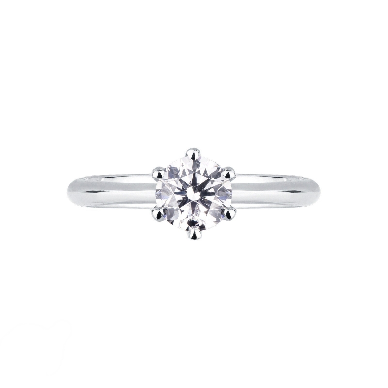 6 claw 0,70 ct diamond solitaire ring white gold 18k 6 claw 0,70 ct diamond solitaire ring white gold 18k