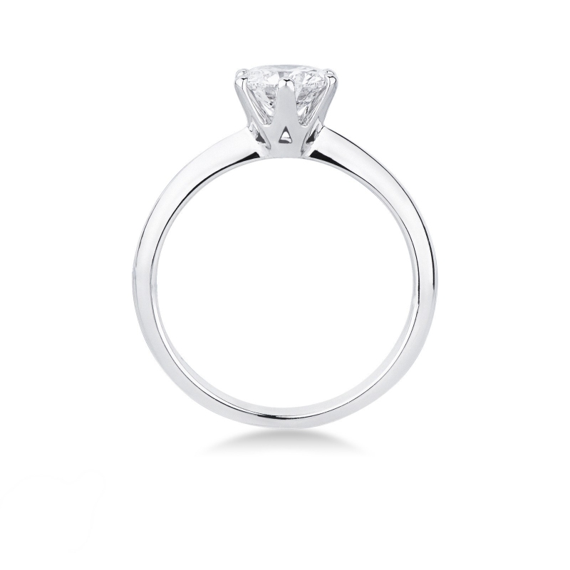 6 claw solitair ring with a 0,90 ct diamond  6 claw solitair ring with a 0,90 ct diamond