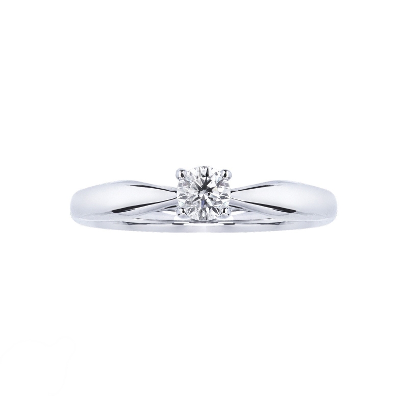 4 claw 0,25 ct diamond solitaire ring white gold 18k  4 claw 0,25 ct diamond solitaire ring white gold 18k