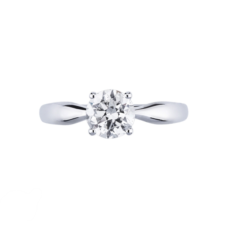 4 claw solitaire ring white gold 18k with 1ct diamond  4 claw solitaire ring white gold 18k with 1ct diamond