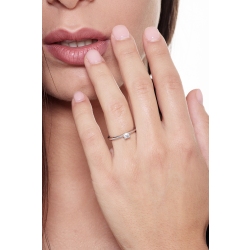 4 claw solitaire knot ring with a 0,20 ct diamond  2