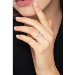 Solitaire tension setting 0.30ct diamond ring  2
