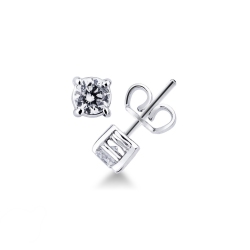 White gold 18k diamond studs ct 0,30
