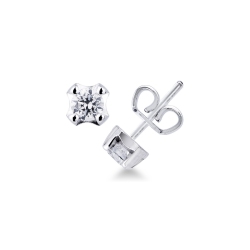 White gold 18k diamond stud earrings 0,36 ct
