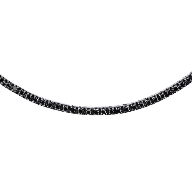 Black diamonds tennis necklace Black diamonds tennis necklace