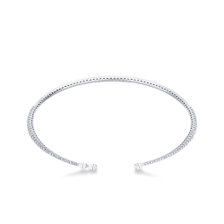 Choker necklace in white gold 18k with diamonds