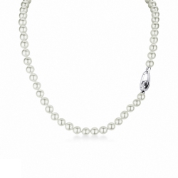 Necklace with pearls and diamonds 