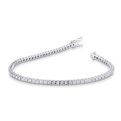 White gold 18k tennis bracelet with diamonds