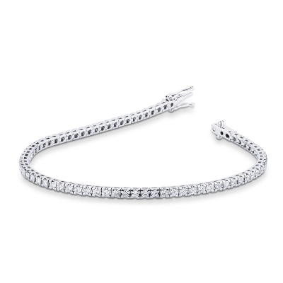 White gold 18k tennis bracelet with diamonds 