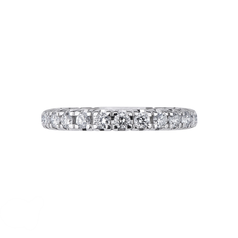 Eternity ring in white gold 18kt with diamonds  Eternity ring in white gold 18kt with diamonds